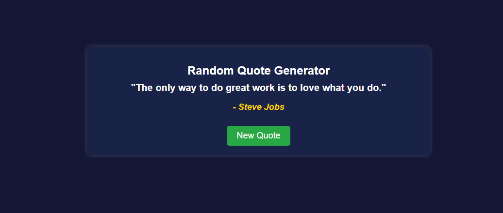 Random Quote Generator